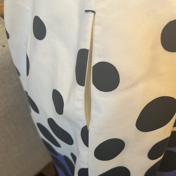 Paule Ka Sleeveless Polka Dot Side Bow Side Pockets Dress Size AU 38 - Picture 4 of 7